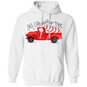 Truck Red Oh Christmas Tree Shirt