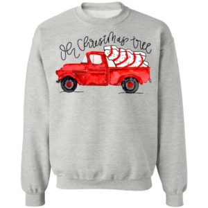 Truck Red Oh Christmas Tree Shirt