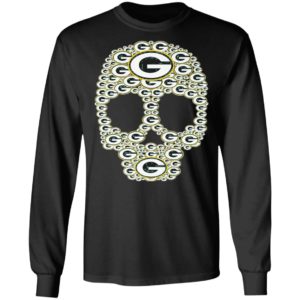 Skull Green Bay Packers logo skull shirt