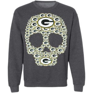 Skull Green Bay Packers logo skull shirt
