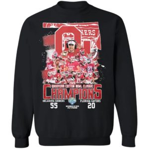 Oklahoma Sooners Florida Gators 2020 Goodyear Cotton Bowl Classic Champions Shirt