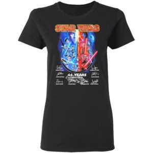 Star Wars 44 years 1977 2021 signatures shirt