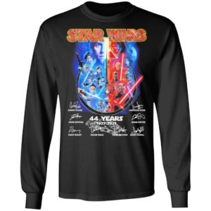 Star Wars 44 years 1977 2021 signatures shirt