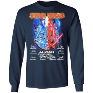 Star Wars 44 years 1977 2021 signatures shirt