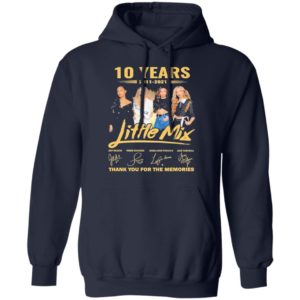 10 Years 2011-2021 Little Mix Signature Thank You For The Memories Shirt