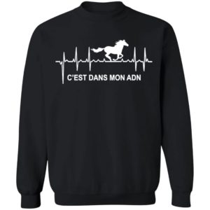 Heartbeat Horse C’Est Dans Mon Adn Shirt