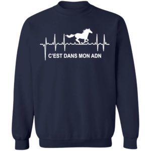 Heartbeat Horse C’Est Dans Mon Adn Shirt