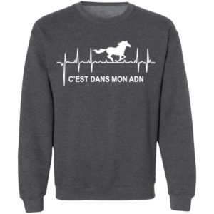 Heartbeat Horse C’Est Dans Mon Adn Shirt