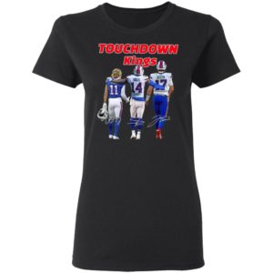 Cole Beasley Stefon Diggs and Josh Allen Buffalo Bills touchdown Kings signatures shirt