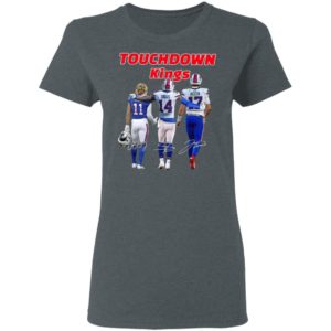 Cole Beasley Stefon Diggs and Josh Allen Buffalo Bills touchdown Kings signatures shirt