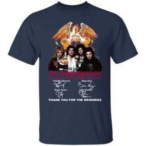 Queen 50Th Anniversary Thank You For The Memories Signatures shirt
