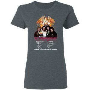 Queen 50Th Anniversary Thank You For The Memories Signatures shirt