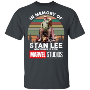 In Memory Of Stan Lee November 12 2018 Marvel Studios Signature Retro Shirt