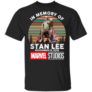 In Memory Of Stan Lee November 12 2018 Marvel Studios Signature Retro Shirt