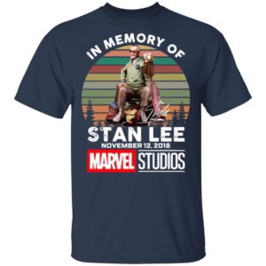 In Memory Of Stan Lee November 12 2018 Marvel Studios Signature Retro Shirt