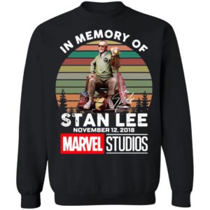 In Memory Of Stan Lee November 12 2018 Marvel Studios Signature Retro Shirt