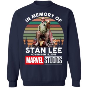 In Memory Of Stan Lee November 12 2018 Marvel Studios Signature Retro Shirt