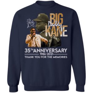 Big Kanne 35th Anniversary 1986 2021 Thank You For The Memories Signature Shirt