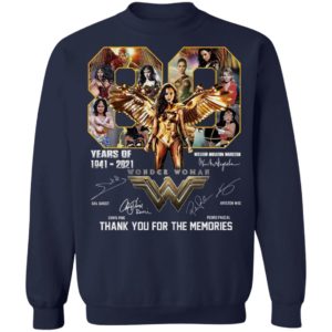 80 Years Of 1941-2021 Thank You For The Memories Shirt