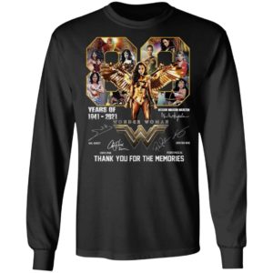 80 Years Of 1941-2021 Thank You For The Memories Shirt