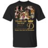 20 Years Of 2001 2021 10 Movies Fast Furious Thank You For The Memories Signatures Shirt