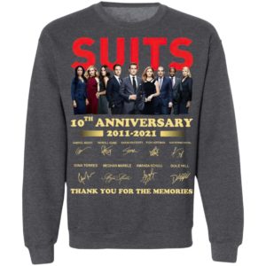Suits 9th Anniversary 2011 2020 Thank You For The Memories Signatures Shirt