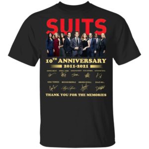 Suits 9th Anniversary 2011 2020 Thank You For The Memories Signatures Shirt