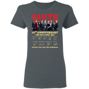 Suits 9th Anniversary 2011 2020 Thank You For The Memories Signatures Shirt