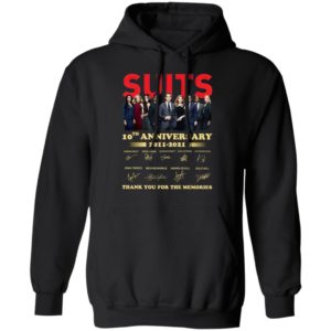 Suits 9th Anniversary 2011 2020 Thank You For The Memories Signatures Shirt
