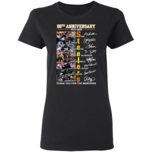 Steelers 88th Anniversary 1933-2021 Thank You For The Memories Shirt