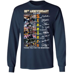 Steelers 88th Anniversary 1933-2021 Thank You For The Memories Shirt