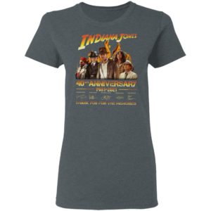 Indiana Jones 40Th Anniversary 1981-2021 Thank You For The Memories Signatures Shirt