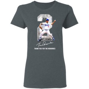 2 Tommy Lasorda Los Angeles Dodgers Thank You For The Memories Signature Shirt