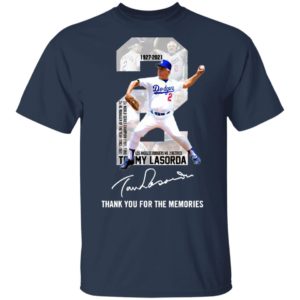 2 Tommy Lasorda Los Angeles Dodgers Thank You For The Memories Signature Shirt