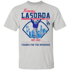 Los Angeles Dodgers Tommy Lasorda 1927-2021 Thank You For The Memories Signature Shirt