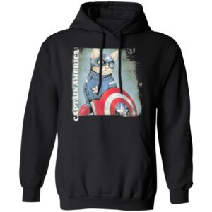 Cat Captain America shirt