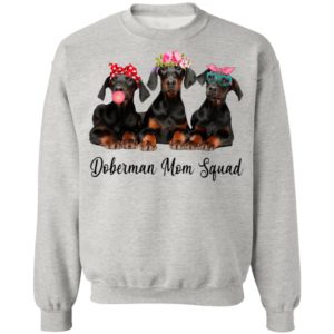 Doberman Mom Squad Flower Shirt