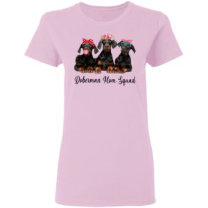 Doberman Mom Squad Flower Shirt