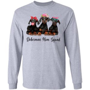 Doberman Mom Squad Flower Shirt