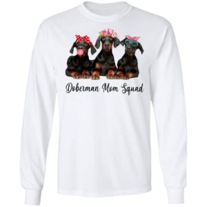 Doberman Mom Squad Flower Shirt