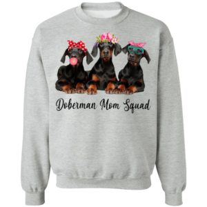 Doberman Mom Squad Flower Shirt