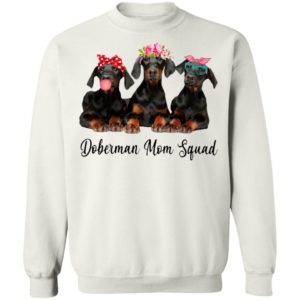 Doberman Mom Squad Flower Shirt