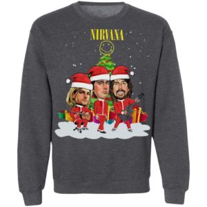 Nirvana Santa Band Christmas Tree Sweatshirt