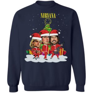 Nirvana Santa Band Christmas Tree Sweatshirt