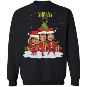 Nirvana Santa Band Christmas Tree Sweatshirt