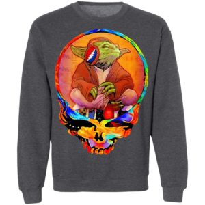 Yoda Listening Music Grateful Skull Shirt