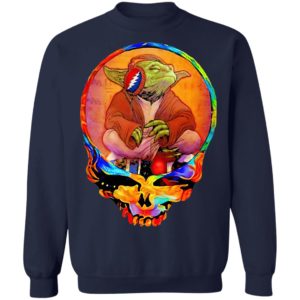 Yoda Listening Music Grateful Skull Shirt