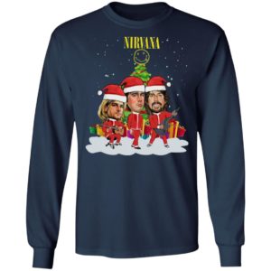 Nirvana Santa Band Christmas Tree Sweatshirt