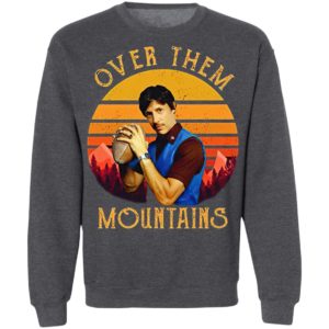 Uncle Rico Over Them Mountains Sunset Shirt