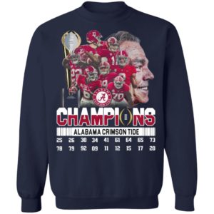 The Champions Alabama Crimson Tide Team Player 2021 Shirt